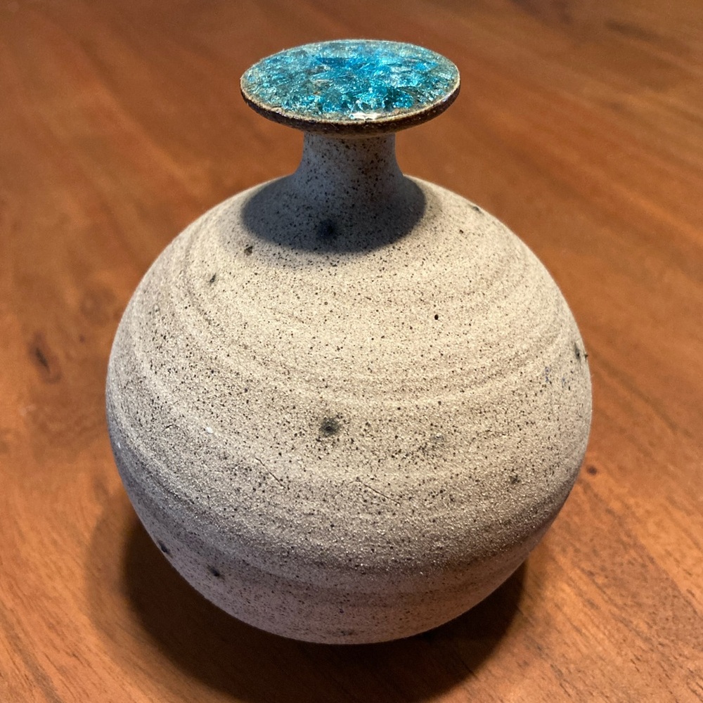 UNIQUE Art Piece Made of Ceramic and Glass